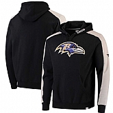 Men's Baltimore Ravens NFL Pro Line by Fanatics Branded Iconic Pullover Hoodie Black,baseball caps,new era cap wholesale,wholesale hats
